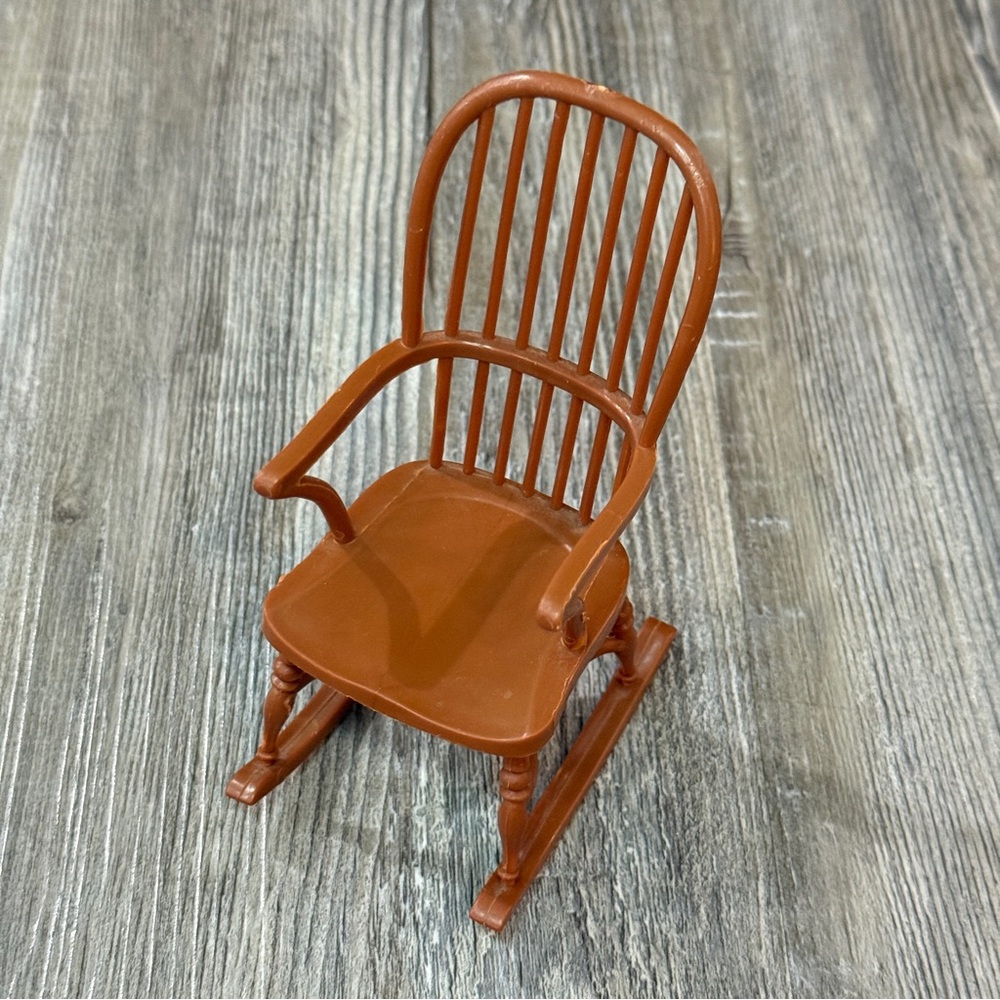 Brown Rocking Chair 4.75” New-Ray Marvel Legends 6” Scale Display Diorama Part